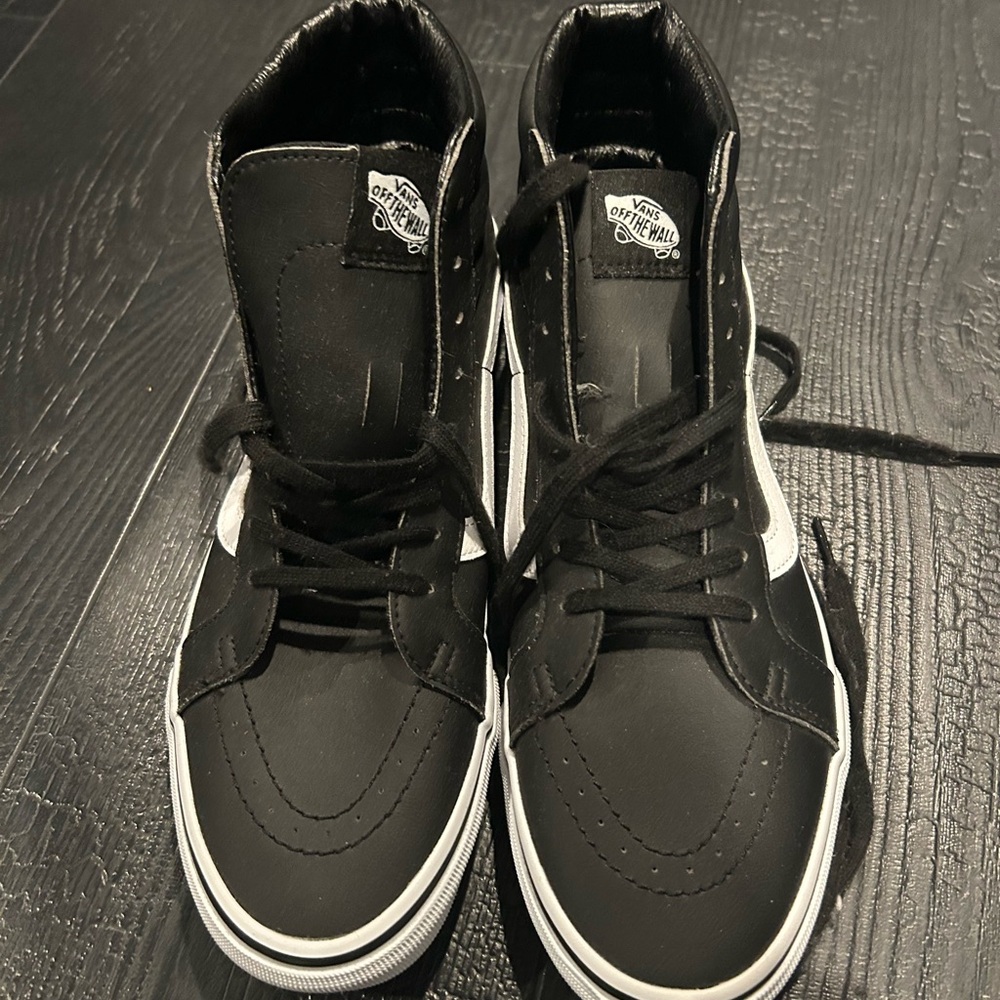 Vans sk8 high tumble leather size 10